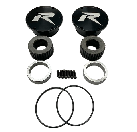 Drive Flange Kit Dana 60 Super Duty 2005+ 35 Spline w/Hardware and Black Caps Revolution Gear
