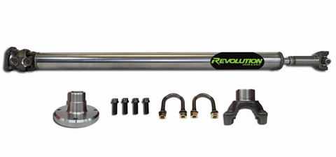 JT Rear 1-Piece 1350 CV Driveshaft Rubicon with Pinion Yoke Revolution Gear and Axle