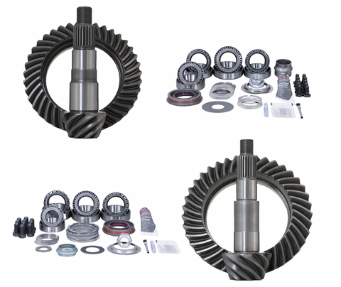 JK Non-Rubicon 5.38 Ratio Gear Package (D44-D30) with Timken Bearings (Front Carrier Required When Upgrading From Factory 3.21  Ratio Only) Revolution Gear and Axle