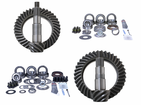 JK Rubicon 4.11 Ratio Gear Package (D44-D44) with Koyo Bearings Revolution Gear and Axle